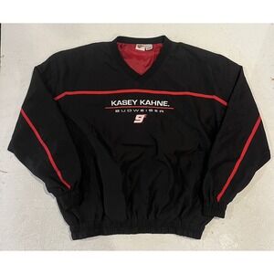 Vintage Winners Circle Budweiser Kasey Kahne Windbreaker Pullover Mens L‎